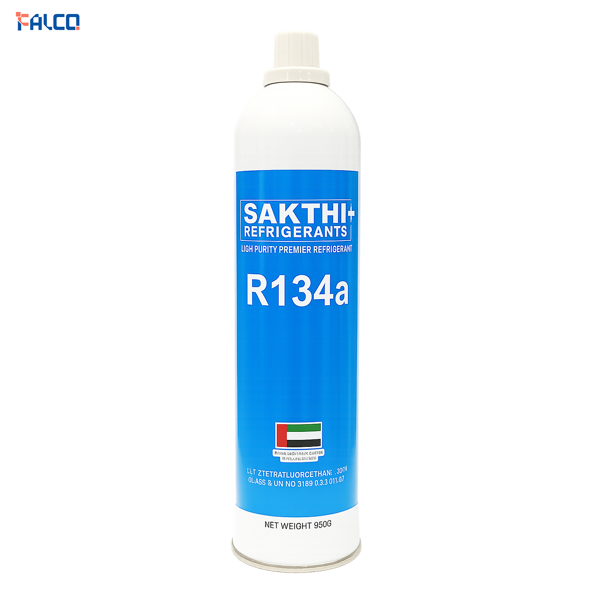 گاز r134a برند SAKTHI وزن 950 گرم خالص